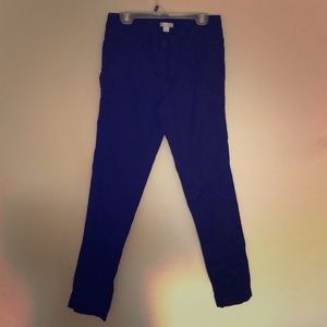 Black straight leg dress pants